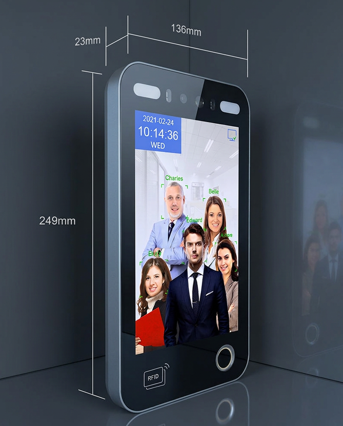 Timy 8 Inch Wifi  Ai Face Recognition Machine with Access Control